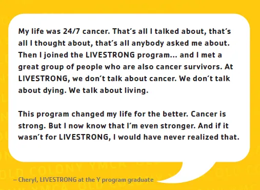 LiveStrong YMCA Quote